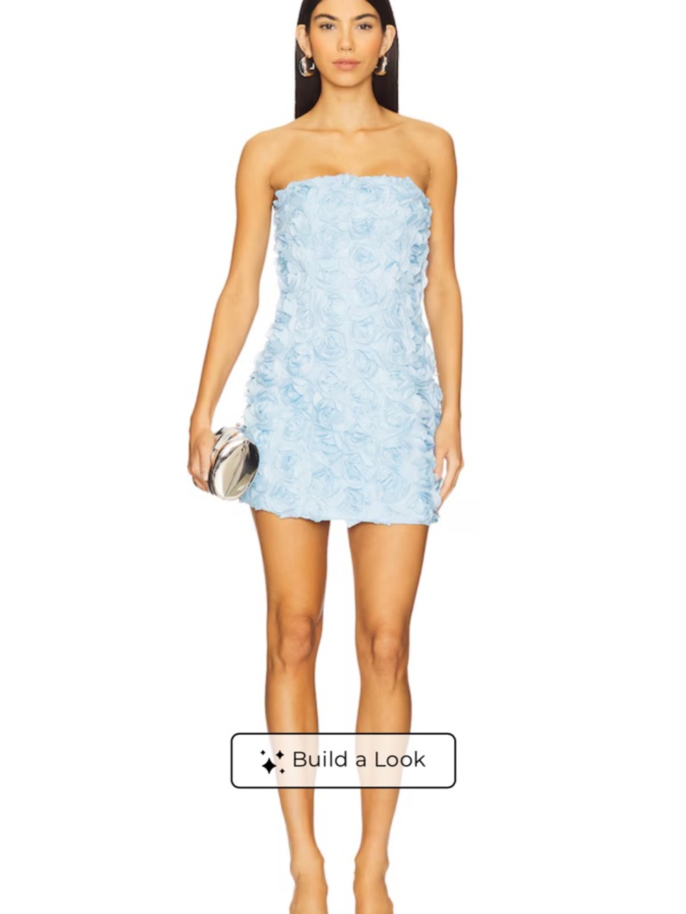 Runaway the label bloom mini dress in blue size small
